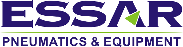 Essar Pneumatics & Equipment logo with compressed air and automotive equipment